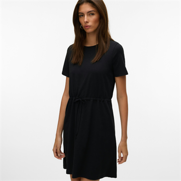 Vero Moda Luna ss short string dress black - 10325626